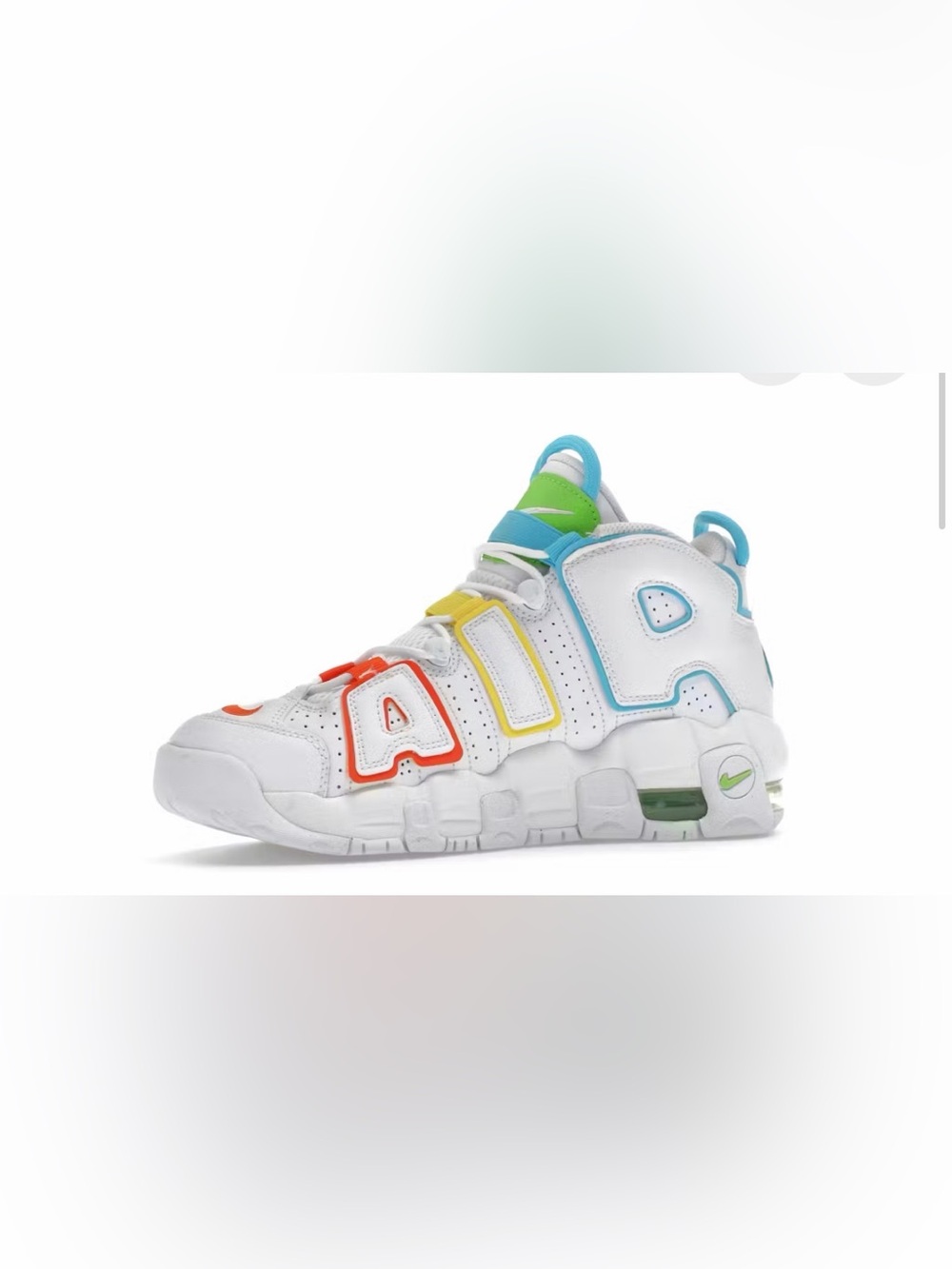 NWOB New Nike Air More Uptempo White Multi-Color
